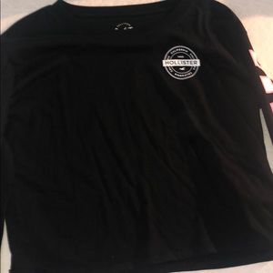 Cropped long sleeve girls hollister shirt